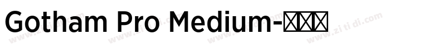 Gotham Pro Medium字体转换